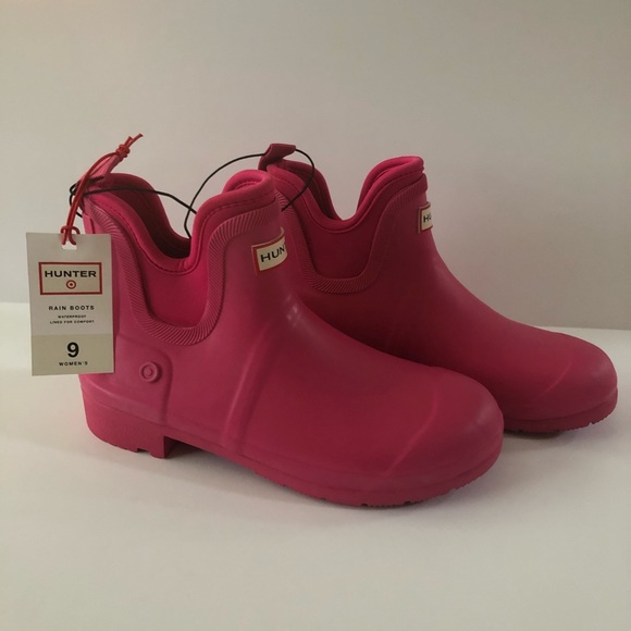 Hunter for Target Shoes - Hunter for Target Womens 9 Pink Short Rain Boots